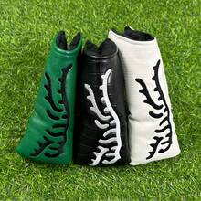 1pc Abstract Tiger Golf Club Head Cover, Golf Putting Cover, Golf Fashionable Club Cover, Suitable For Male And Female Outdoor Enthusiasts, Made Of Waterproof And Durable Materials, Providing The Best Protection For Your Golf Club - Multicolor - View 2