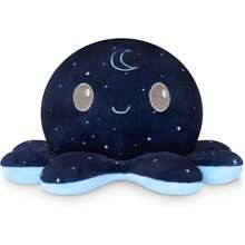 TeeTurtle Reversible Octopus 4 Plushie - Day And Night - Cute Kawaii Soft Stuffed Animal Mood ToySoft And Toys - 1 - 查看 5