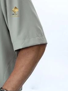 AL HARAMAIN 2025 最新款柔软不起球面料祈祷长袍，畅销高端男士摩洛哥长袍，阿拉伯长袍时尚短袖圆领纽扣胸袋设计，男士优雅阿拉伯长袍 - 柔软短袖祈祷长袍，可机洗，适合所有季节和宗教场合 | 圆领设计 | 光滑质地 | 男士正装 男士传统阿拉伯长袍 摩洛哥风格设计