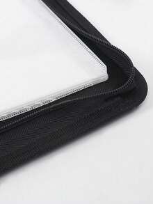 1个80片装便携式光盘收纳袋，CD/DVD收纳整理盒，媒体便携包，蓝光光盘收纳袋，手提包，黑色皮革钱包式收纳环，CD车载CD收纳袋，保护套收纳袋，大容量硬塑料DVD盒，便携式拉链光盘盒/收纳盒，适用于汽车、家庭和旅行 - 彩色 - 查看 5