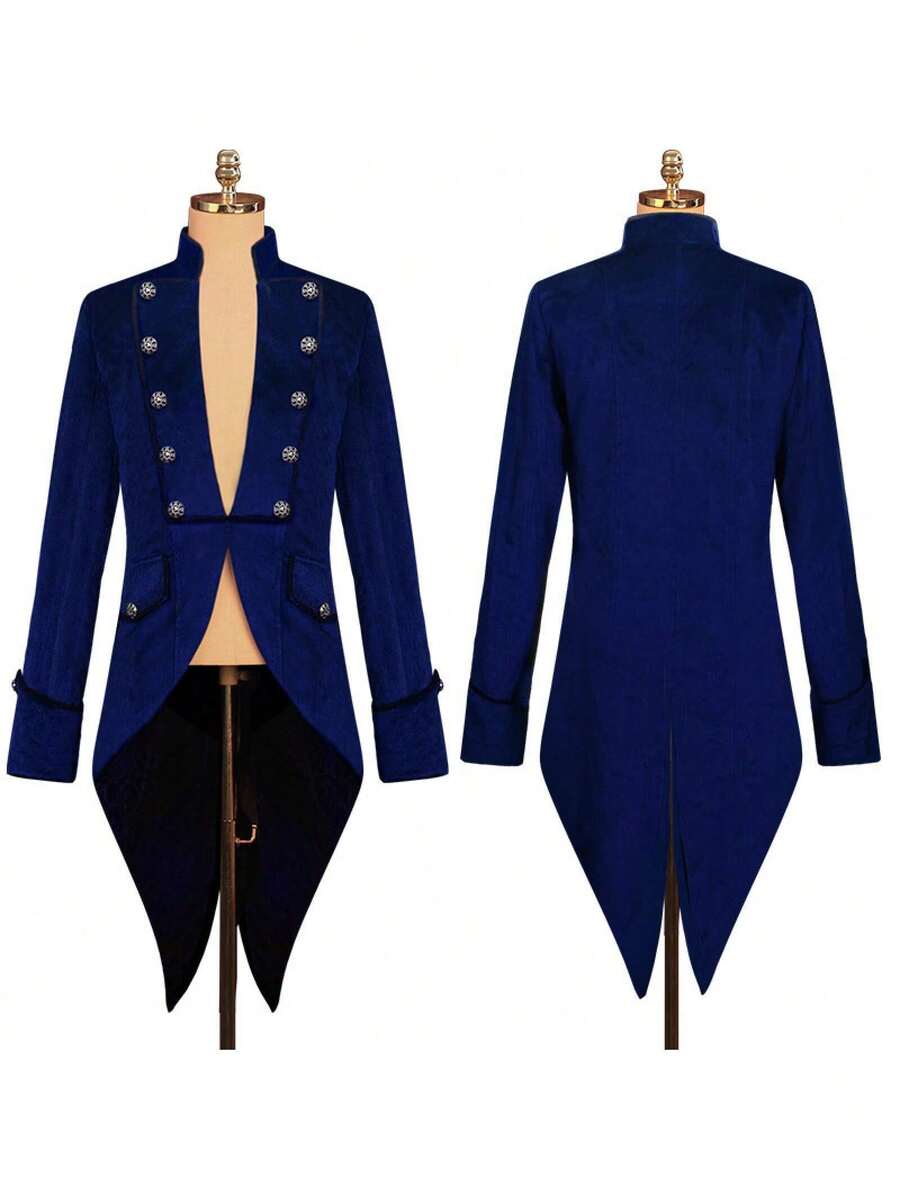 Men Cosplay Clothing - Blue - View 1