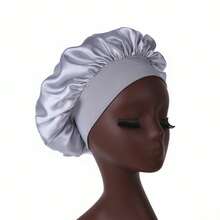 2 Piezas/1 Pieza Gorro de seda para dormir, gorros de satén, gorro de dormir de seda con banda elástica suave, envoltura de cabello de seda para cabello rizado