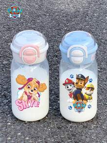 Paw Patrol 17oz Plastic Water Bottle, Large Capacity Double-Straw Drinking Cup, Portable Outdoor Sports Water Bottle, Suitable For Various Scenarios, Leak-Proof And Drop-Resistant. - Multicolor - View 3