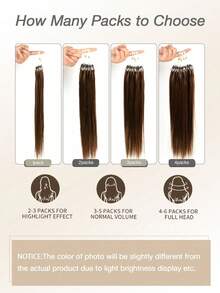 Extensions de cheveux humains - Dark Brown - Voir 4