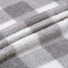 Fleece Throw Blanket For Couch Sofa Bed, Buffalo Plaid Decor Grey And White Checkered Blanket, Cozy Fuzzy Soft Lightweight Warm Blankets For All Seasons - 灰色/白色格子 - 查看 5
