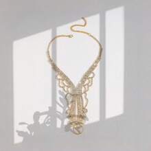 1件女士优雅奢华花卉水钻脚链，适合夏季海滩度假、休闲派对和情人节配饰