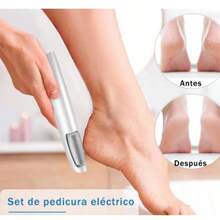 Removedor de callos eléctrico, lima electrónica portátil para pies, herramientas de pedicura, lima depuradora de pies impermeable, cuidado de pies para piel muerta, agrietada y seca, manicura, cuidado de uñas, cutículas, arte de uñas. - Rosa - Ver 3