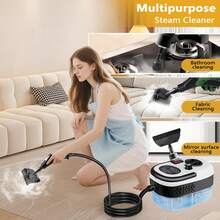 Steam Cleaner,2500W Powerful Fast-Heating, Handheld ,20pcs Multi-Surface Cleaning Accessories , Portable Steamer For Cleaning Home, Grout, Kitchen, Car, Window, Upholstery, Bathroom And Clothes,100% Natural Cleaning& Chemical-Free - US A Type Plug(110-127V) - View 6