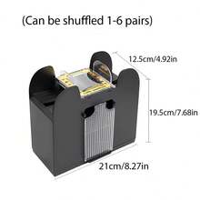 2/4 Deck Automatic Electric Card Shuffler, Battery Powered, Suitable For Home Party Games, Poker Games, Card Games, Sequence Games, Board Games, Etc. - Multicolor - View 14