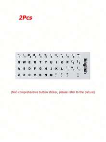 Universal Laptop Keyboard Stickers, Keyboard Cover, Dust Cover, Computer Keyboard Decals, English Version Key Stickers - Universal Version - View 10