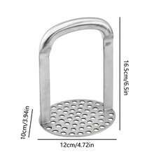 Potatisstötare i rostfritt stål, manuell matstötare, potatispress, grönsaksstötare, potatisstötare för kök - Multifärgad - Visa 5