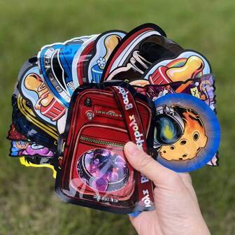 50pcs/Pack Candy, Cookie, Snack Bags, Storage Bags, Self-Sealing Candy Packaging Bags, Resealable Bags, Ziplock Bags, 3D Bags, Polyester Film Bags, Vanilla Bags, Candy Ziplock Bags, Polyester Film Bags, Odor-Proof Bags, Waterproof Bags, Candy Jars, Shaped Candy Packaging Self-Sealing Bags, Storage Bags, Sealable Bags, Ziplock Bags, Holiday Gift Packaging