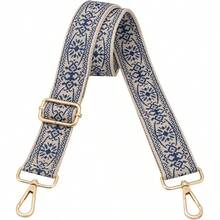 Purse Straps Crossbody Bag Strap Adjustable Long Shoulder Straps Handbags Women Purse Strap - Hoa văn màu xanh đậm - Xem 2