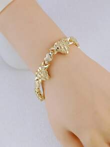 4件套时尚女士镀金XOXO爱心拥抱吊坠项链耳环首饰套装，适合在迪拜、非洲、欧洲和美洲作为派对、婚礼和节日礼物赠送。 - Jewelry Sets - 查看 7