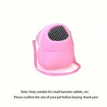 Small Pet Travel Backpack, Panoramic Window View, Breathable & Comfortable, Warm Sleeping Bag Design Suitable For Rabbits, Hamsters, Hedgehogs, Outdoor Travel Tote