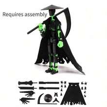 3D 打印 T13 可动人偶、机甲可动人偶、假人 13 机器人、Nova 13 可动人偶、收藏家桌面装饰礼物。 - 彩色 - 查看 15