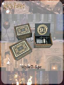 Harry Potter 1 件哈利波特手摇音乐盒，派对礼物，派对礼物，派对装饰，小礼物，便宜的派对装饰，送给好朋友的最佳节日礼物，派对气氛装饰，完美的派对装饰，家居装饰摆件，完美的房间装饰，圣诞节礼物，情人节，理想的朋友礼物， - 彩色 - 查看 9