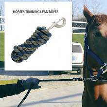 1条高品质涤纶耐用加厚马牵引绳，带金属扣，适用于动物、狗、宠物，马术用品 - 牽引繩 - 查看 1