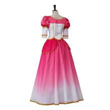Elegant Sweet Pink Gradient Dancing Dress Medieval Court Princess Costume - 粉色 - 查看 5