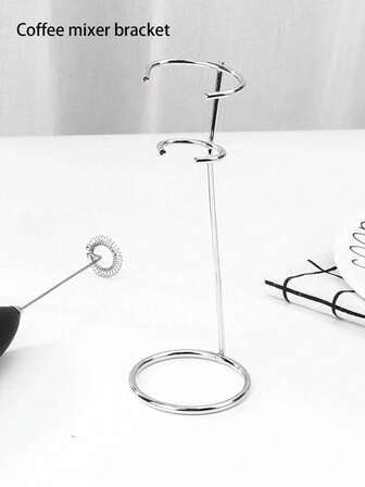 1 st mjölkskummarhållare i rostfritt stål, mjölkskummarställ, mjölkskummarställ i rostfritt stål för kök, kraftigt ställ för olika kaffeskummare, kaffetillbehör, förvaringsskåp för kaffe