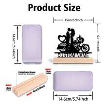 Romantic Custom Metal Art, Custom Couples Motor Metal Ornaments, Perfect Gift For Motorcycle Enthusiasts, Professional Rider, Room Stuff, Personalized Couples Gifts - Christmas Gifts,Valentine's Day Gift,Personalized Gift Home Decor And Accessories Halloween Decorations Christmas Gifts,Christmas Gift Supplies