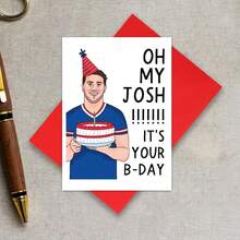 Oh My God, Josh! It's Your Birthday Today! Birthday Cards, Fun And Quirky Cards, Anniversary Cards, Congratulatory Cards, Birthday Gift Cards, Friendship Cards - Multicolor - View 10