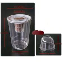 1/2 Set 5/10pcs Hydroponic Planter Pots, Plastic Transparent Cylinder - Hydroponic Planting Kit, High Transparency Closed Cultivation Hydroponic Cup, Transparent To Observe Root Growth, Small Holes Design For Ventilation - Transparent - View 5