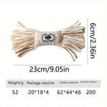 Dog Rope Chew Toy Straw Head Braided Knot Doll Squeaker Sound Toy Molar Dog Toy Pet Training Pet Interactive Toy Pet Supplies Mosey Dog Chew Toy Wear-Resistant For Training Interactive - Multicolor - View 6