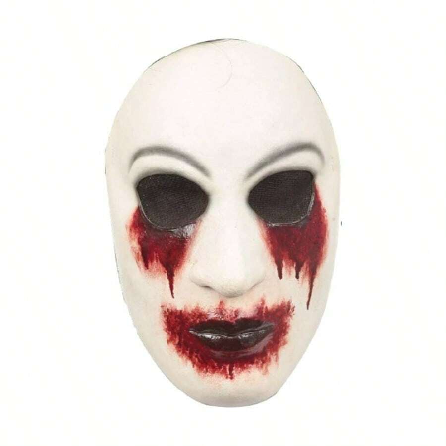 Mscara de zalgo de lnea creepypasta, Mscaras de Cuentos de Terror de Zalgo, para Halloween y de Disfraces - inicial - Ver 1