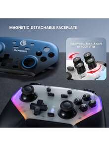 GAMESIR 超新星無線遊戲手把 藍牙與2.4G雙模連接 霍爾搖桿與機械按鍵 六軸體感 1000Hz輪詢率 Switch與PC平台通用 黑色 - 黑色 - 查看 7