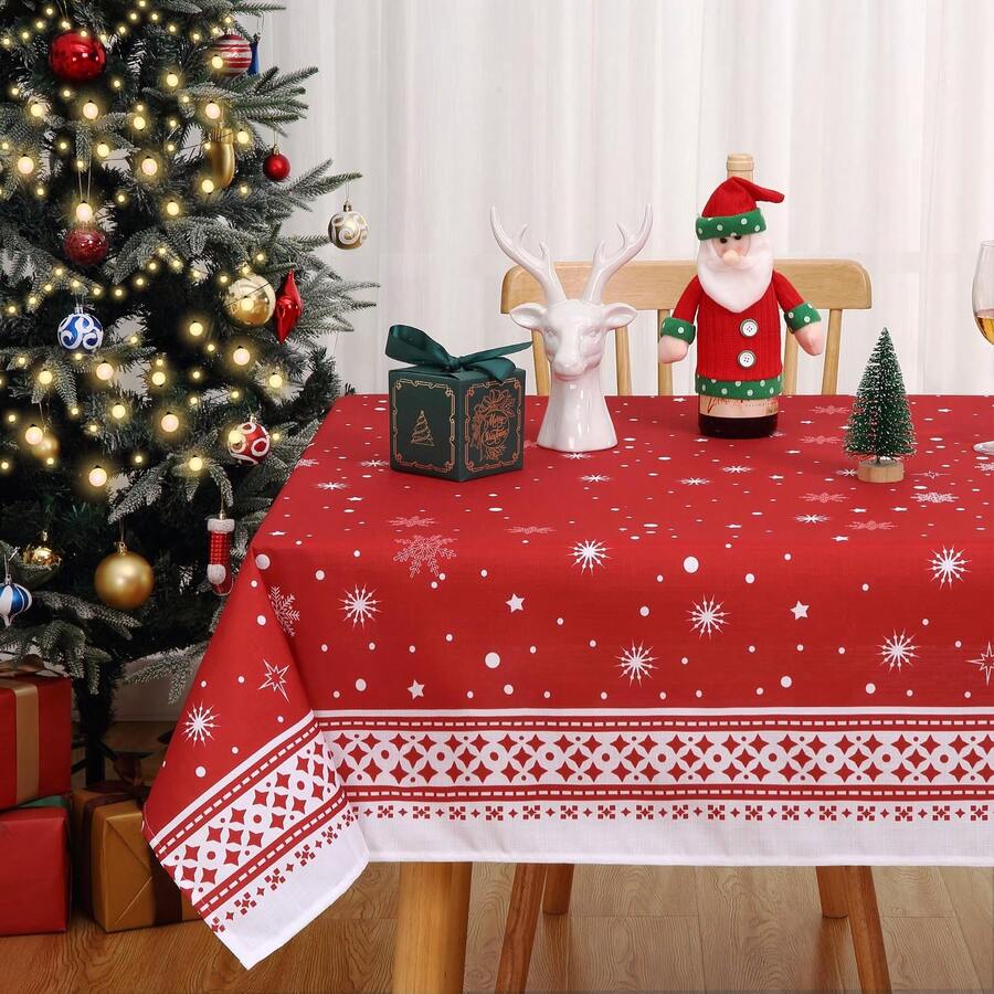 Tablecloths - เกล็ดหิมะ-1 140x230ซม. - ดู 1