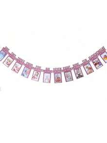 1set-1st Birthday Baby Photo Banner For Newborn To 12 Months, Monthly Milestone Photograph Bunting Garland, First Birthday Celebration Decoration,Boy Girl Photo Frame,Baby Shower