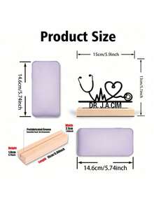 Fashion Customized Heart-Shape Stethoscope Metal Art, Custom Stethoscope Metal Ornaments With Wooden Base, Perfect Gift For Doctor, Hospital Workers, Special Family Decoration, Room Decor, Home Decor, Holiday Decor, Festivals Decor, Sence Decor, Bedroom Decor, Living Room Decor, Entrance Decor