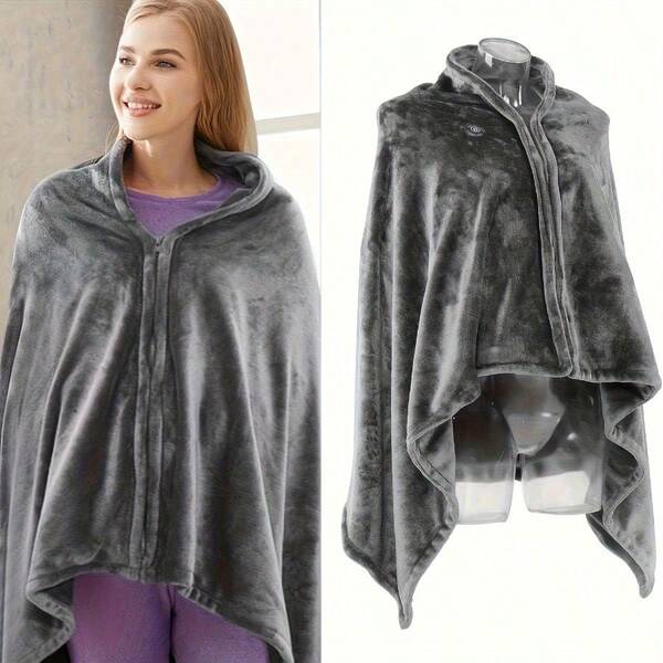 RAF Electric Blanket, 3-Level Temperature Setting, Grey Heating Blanket, Machine Washable, USB Power Supply, Overheat Protection, Suitable For Sofa Beds, Travel, Offices And Home Use - Ideal Gift Choice, 3-Level Temperature Control