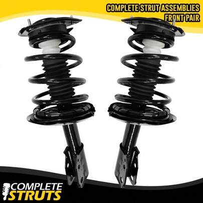 1990-91 Oldsmobile Delta 88 Front Complete Struts Andamp; Coil Springs W/ Mounts Pair
