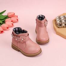 Novo Estilo Botas de Tornozelo de Corte Baixo para Meninas, Elegante e da Moda