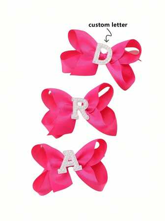 1pc Custom Children's Hair Accessories & Styling Tools, Bow Ribbon, New Elastic Hair Clips, Colorful Fabric Bowknot Headband, Hair Ties, Barrettes, Cute Princess Butterfly & Pearl Flower Hair Clips, Side Clips For Teens/Kids