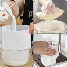 ¡Recomendado3 Piezas Cheese Cloth, Colador De Malla Fina, Ideal Para Filtrar Nueces, Avena, Leche De Soja, Yogur Griego, Queso, Frutas, Verduras, Tofu, Café Frío e Incluso Sopa, Etc¡Top de Temporada - 1 - Ver 9