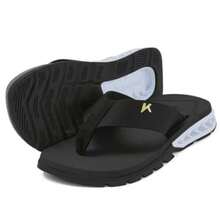 Rakka Original Casual Flip-Flops, Comfortable Flat Men's Flip-Flops For The Beach And New Year's Eve. - 黑與白 - 查看 1
