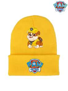 1pc Paw Patrol Cartoon Cute Print Knit Hat, Warm, Matching, Decorative, Fashionable, Autumn/Winter Hat, Suitable As Gift, Christmas Present - Multicolor - View 3