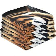 Tiger Face - Toallas de cocina decorativas con estampado de animales para cocina, bonito pao de limpieza de mano, suave, absorbente, 18x 28 pulgadas, paquete de 4 - 1 - Ver 4