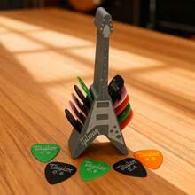 Suport unic pentru pana de chitară, compartiment multiplu pentru a depozita mai multe pana, de colecție pentru pasionații de chitară muzicală, decor creativ pentru birou