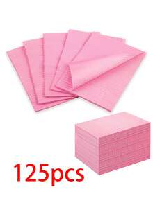 20/50/125 Dental Tattoo Table Cover Tattoo Piercing Patient Dental Tattoo Tray Cover 3 Layer Dental Table Mat - Pink - View 11