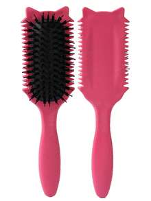 2035-brushes Cepillo rizador, adecuado para peinar, dar forma y fijar el cabello rizado, tanto para hombres como para mujeres, se puede usar en cabello seco o húmedo - Multicolor - Ver 19