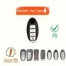 Nissan Car Key Fob Cover - Suitable For Teana, Tiida, Sylphy, Sentra Models, Car Remote Control Protective Anti-Drop Anti-Dust Key Case - one-size - View 9