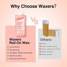 Waxers Roll On Wax Refill For Hair Removal Honey At Home Sugar Roller Waxing Cartridges For Sensitive Skin Depilatory Soft Wax For Legs Arms &Amp; Body 5.3oz 150g 4 Pack - Rose4 - View 3