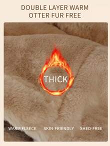 1件套可爱小熊耳罩围巾套装，保暖内衬，加厚保暖，聚酯纤维，冬季