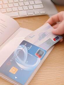 Travel Waterproof Passport Cover Scratch-Resistan Passport Holder With Multiple Card Slot Transparent Passport ID Box Travel Portable Protective Ticket Clip For Women Men For Business Credit Cards And Documents Vacation Passport Bag Document Protectors Vacation Essential Travel Accessories