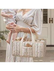 Portable Diaper Bag, Diaper Changing Pad Organizer With Handles, Baby Diaper Pouch - Multicolor - View 3