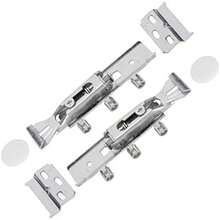 Soportes para Gabinetes de Cocina Suministros de Oficina Gabinete Riel de Suspensión Armario Peso Colgante Ajustable Herrajes para Muebles Traser 6 Perchas Ocultas para Gabinetes(default) - Multicolor - Ver 8